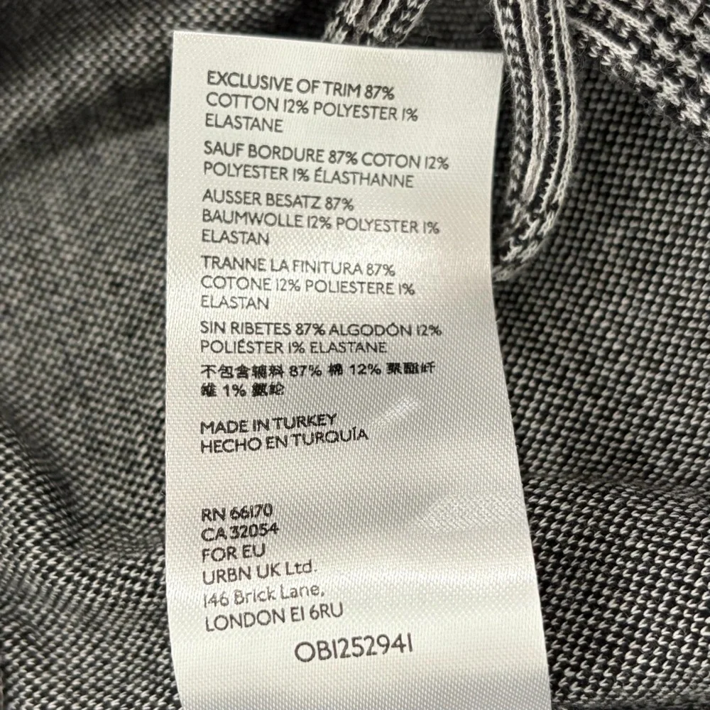 NWT Anthropologie Maeve Bettie Tapered Trousers Houndstooth Stripe Pants - Picture 7 of 8